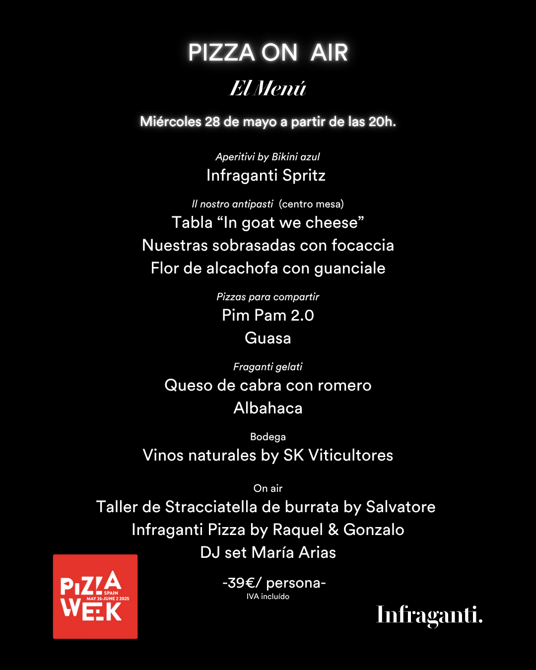 Pizza on Air • Alicante 28 de mayo